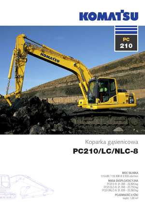 Excavatrice sur chenilles Komatsu PC210LC-8