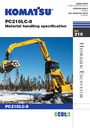 Excavatrice sur chenilles Komatsu PC210LC-8