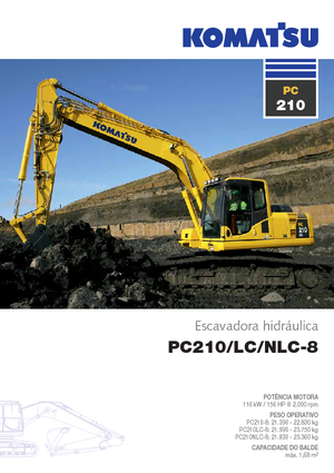 Excavatrice sur chenilles Komatsu PC210LC-8