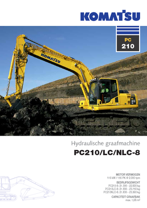Excavatrice sur chenilles Komatsu PC210LC-8