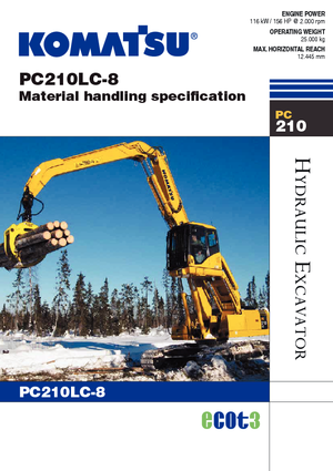 Excavatrice sur chenilles Komatsu PC210MH-8