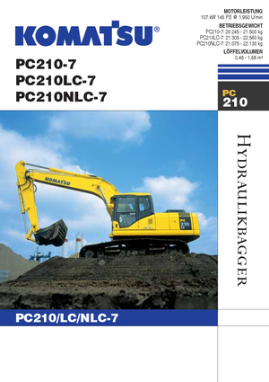 Excavatrice sur chenilles Komatsu PC210NLC-7
