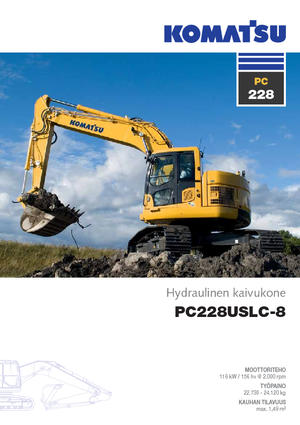 Excavatrice sur chenilles Komatsu PC228US-LC-8