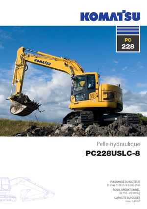 Excavatrice sur chenilles Komatsu PC228US-LC-8