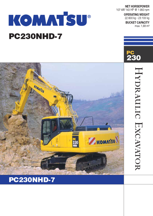Excavatrice sur chenilles Komatsu PC230NHD-7
