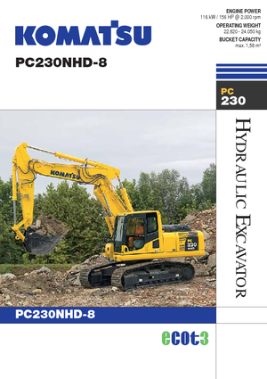 Excavatrice sur chenilles Komatsu PC230NHD-8