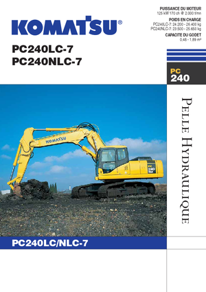 Excavatrice sur chenilles Komatsu PC240NLC-7