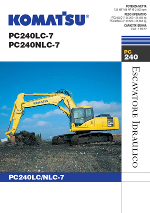 Excavatrice sur chenilles Komatsu PC240NLC-7