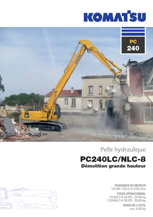 Excavatrice sur chenilles Komatsu PC240LC-8