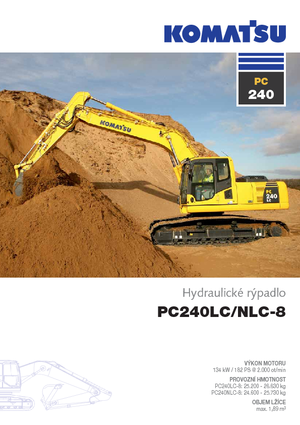 Excavatrice sur chenilles Komatsu PC240NLC-8