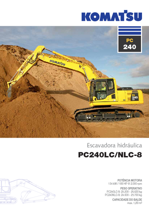 Excavatrice sur chenilles Komatsu PC240NLC-8