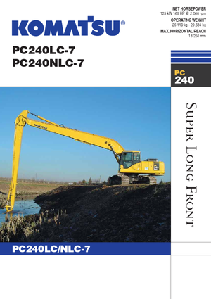 Excavatrice sur chenilles Komatsu PC240NLC-7