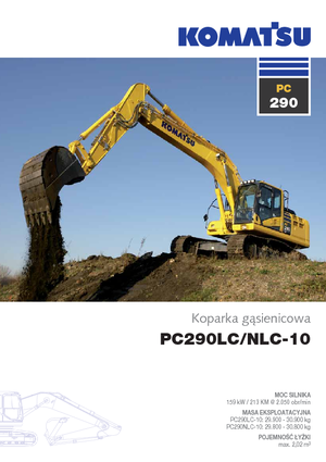 Excavatrice sur chenilles Komatsu PC290LC-10