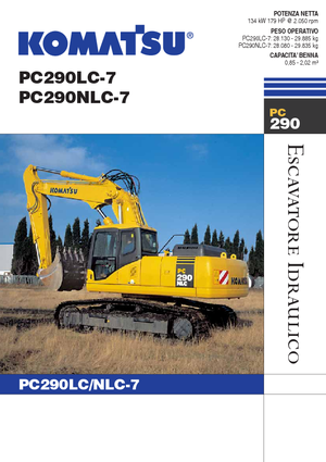 Excavatrice sur chenilles Komatsu PC290LC-7
