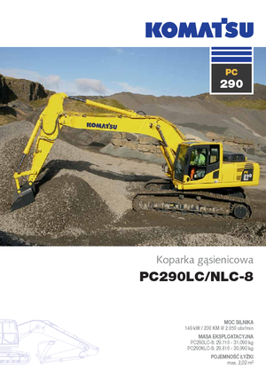 Excavatrice sur chenilles Komatsu PC290LC-8