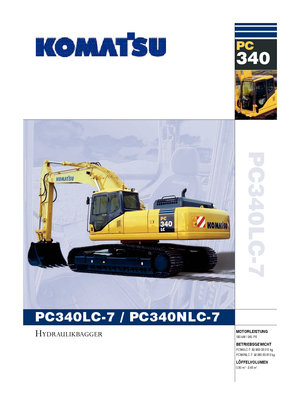 Excavatrice sur chenilles Komatsu PC340LC-7
