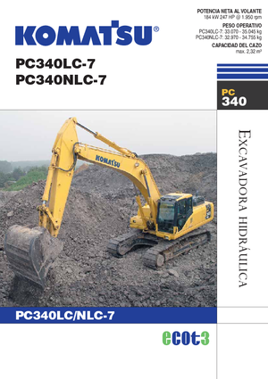 Excavatrice sur chenilles Komatsu PC340LC-7