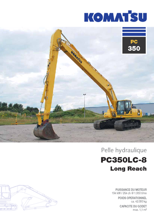 Excavatrice sur chenilles Komatsu PC350NLC-8