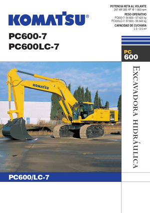 Excavatrice sur chenilles Komatsu PC600LC-7