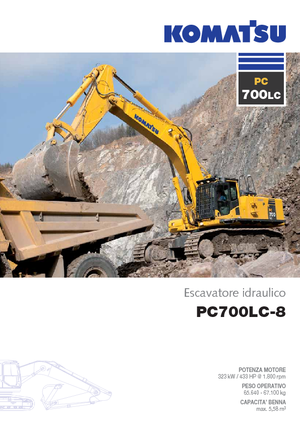 Excavatrice sur chenilles Komatsu PC700LC-8