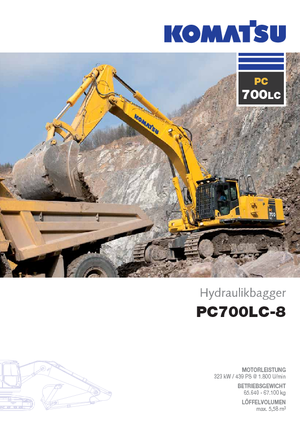 Excavatrice sur chenilles Komatsu PC700LC-8