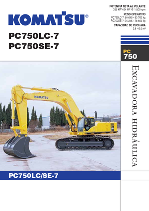 Excavatrice sur chenilles Komatsu PC750LC-7