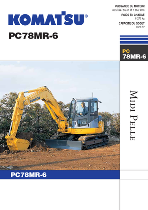 Excavatrice sur chenilles Komatsu PC78MR-6
