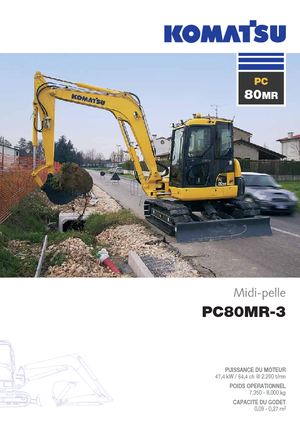 Excavatrice sur chenilles Komatsu PC80MR-3