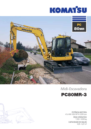Excavatrice sur chenilles Komatsu PC80MR-3