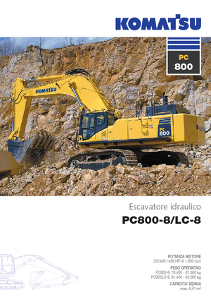 Excavatrice sur chenilles Komatsu PC800-8 E0