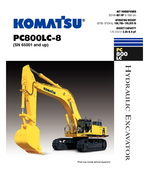 Excavatrice sur chenilles Komatsu PC800-8 E0