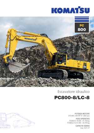 Excavatrice sur chenilles Komatsu PC800LC-8 E0