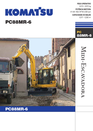 Excavatrice sur chenilles Komatsu PC88MR-6