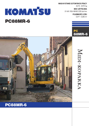 Excavatrice sur chenilles Komatsu PC88MR-6