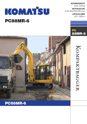 Excavatrice sur chenilles Komatsu PC88MR-6