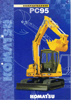 Excavatrice sur chenilles Komatsu PC95 -1