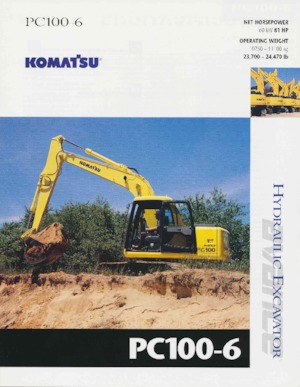 Excavatrice sur chenilles Komatsu PC100-6