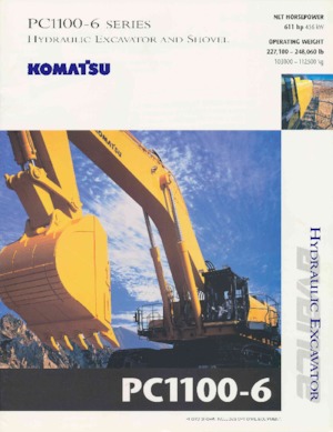 Excavatrice sur chenilles Komatsu PC1100-6