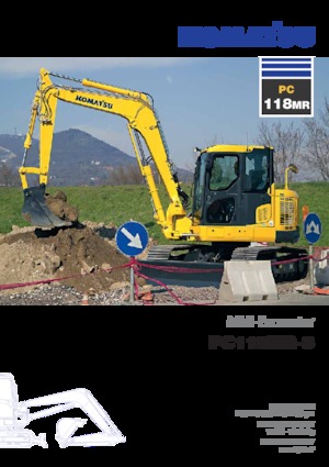Excavatrice sur chenilles Komatsu PC118MR-8