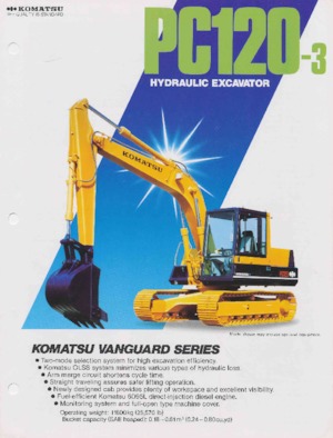 Excavatrice sur chenilles Komatsu PC120-3