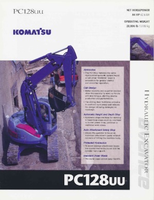 Excavatrice sur chenilles Komatsu PC128UU