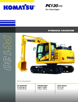 Excavatrice sur chenilles Komatsu PC130-11