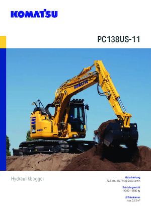 Excavatrice sur chenilles Komatsu PC138US-11E0