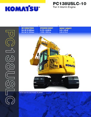 Excavatrice sur chenilles Komatsu PC138USLC-10