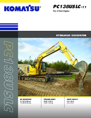 Excavatrice sur chenilles Komatsu PC138USLC-11