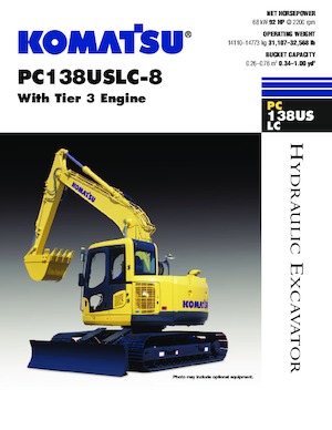 Excavatrice sur chenilles Komatsu PC138USLC-8