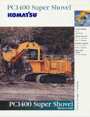 Excavatrice sur chenilles Komatsu PC8000