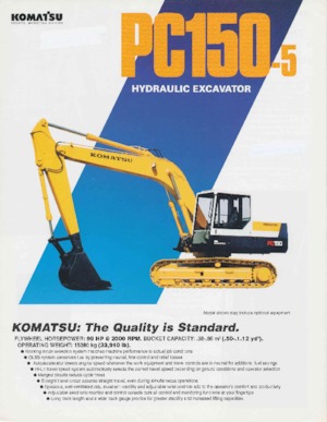 Excavatrice sur chenilles Komatsu PC150-5