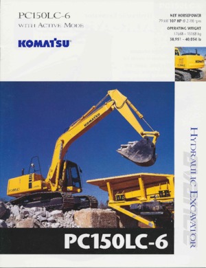 Excavatrice sur chenilles Komatsu PC150LC-6