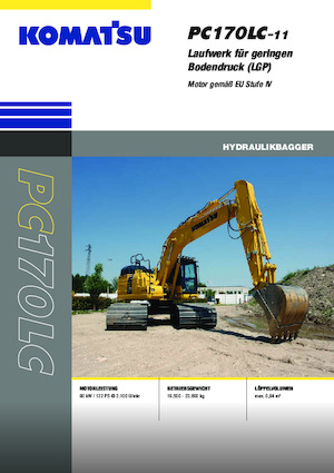 Excavatrice sur chenilles Komatsu PC170LC-11 LGP